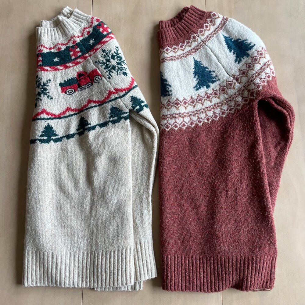 Bundle of 2 Maurices Women's Sweaters, Trees & Trucks - Size Small - Picture 2 of 13